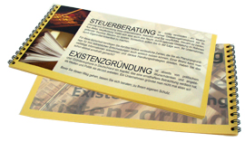 Hochwertige Imagebroschüre einer Beratungskanzlei